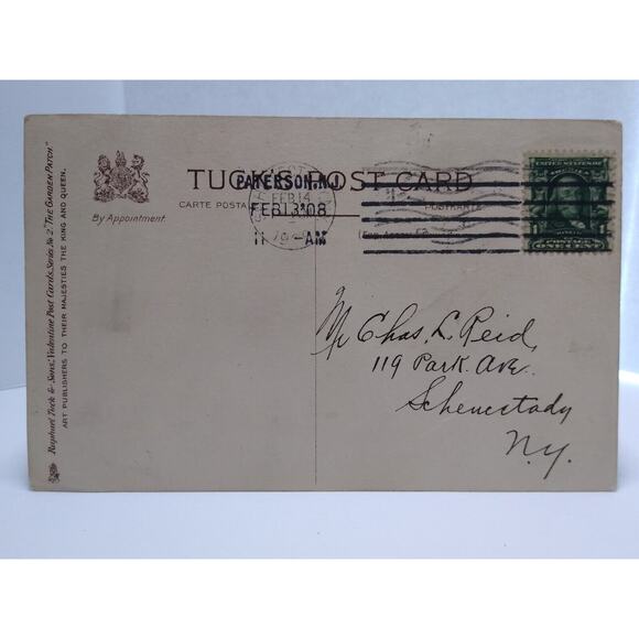 Fantasy Postcard Tuck E Curtis Beet Face Anthropomorphic Garden Patch Series 2 - Picture 3 of 3